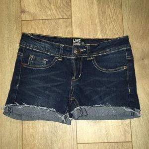 Link denim jean shorts